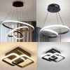 Luces de techo LED modernas para pasillo, lámpara nórdica de 50W/22W para interior.