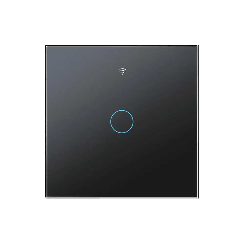 Aubess-interruptor de luz inteligente con WiFi, dispositivo con condensador, Control por aplicación Tuya Smart Life, compatible con Alexa, Google Home, Alice