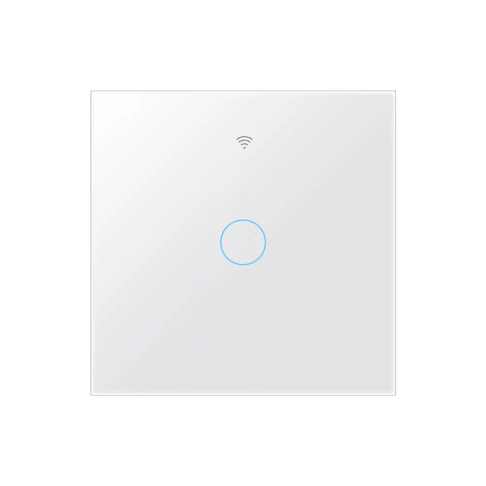 Aubess-interruptor de luz inteligente con WiFi, dispositivo con condensador, Control por aplicación Tuya Smart Life, compatible con Alexa, Google Home, Alice