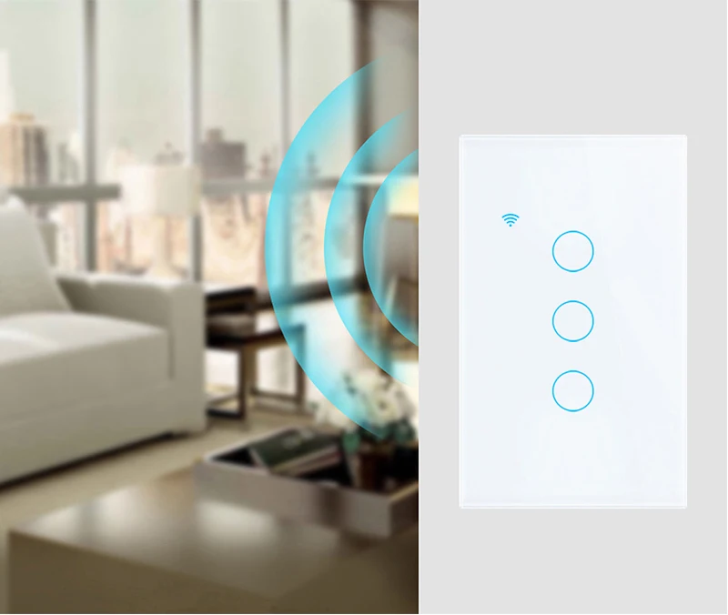 AUBESS-interruptor de luz táctil inteligente para el hogar, pulsador de pared para Smart Life, Alexa, Google Home, Alice, Tuya, WiFi, EE. UU., UE, 1/2/3/4 entradas