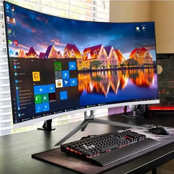 Ordenador de escritorio todo en uno, procesador Core i7 de 34 pulgadas, 8 GB de RAM, 256GSSD, PC para juegos, juego completo, monobloque, todo en uno