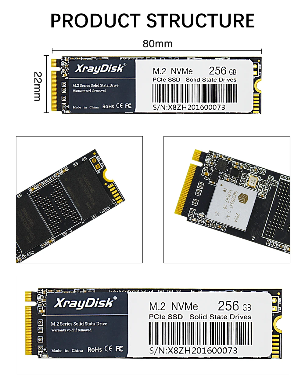 XrayDisk-disco duro interno para ordenador portátil y de escritorio, unidad de estado sólido M.2 SSD PCIe NVME de 128GB, 256GB, 512GB, 1TB, Gen3 x 4 y 4x4, 2280 XrayDisk-disco duro interno para ordenador portátil y de escritorio, unidad de estado sólido M.2 SSD PCIe NVME de 128GB, 256GB, 512GB, 1TB, Gen3 x 4 y 4x4, 2280
