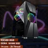Juego de placa base X99 para ordenador de escritorio, CPU DDR4 2680V4, 32GB, NVME, M.2, SSD, RX580, 8GB, GPU