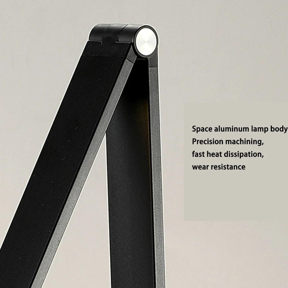 Lámpara de escritorio para estudiar con carga inalámbrica, lámpara de mesa LED USB para trabajar, luz de lectura para estudiantes, protección ocular, dormitorio, envío directo