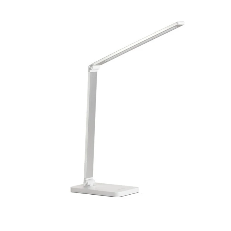 Lámpara de escritorio para estudiar con carga inalámbrica, lámpara de mesa LED USB para trabajar, luz de lectura para estudiantes, protección ocular, dormitorio, envío directo
