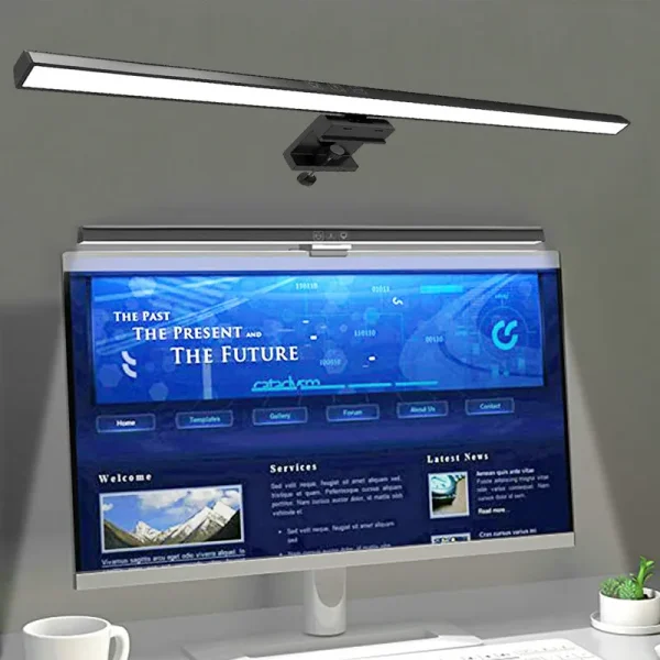 Barra de luz LED para pantalla de Monitor de ordenador PC, lectura de atenuación continua.