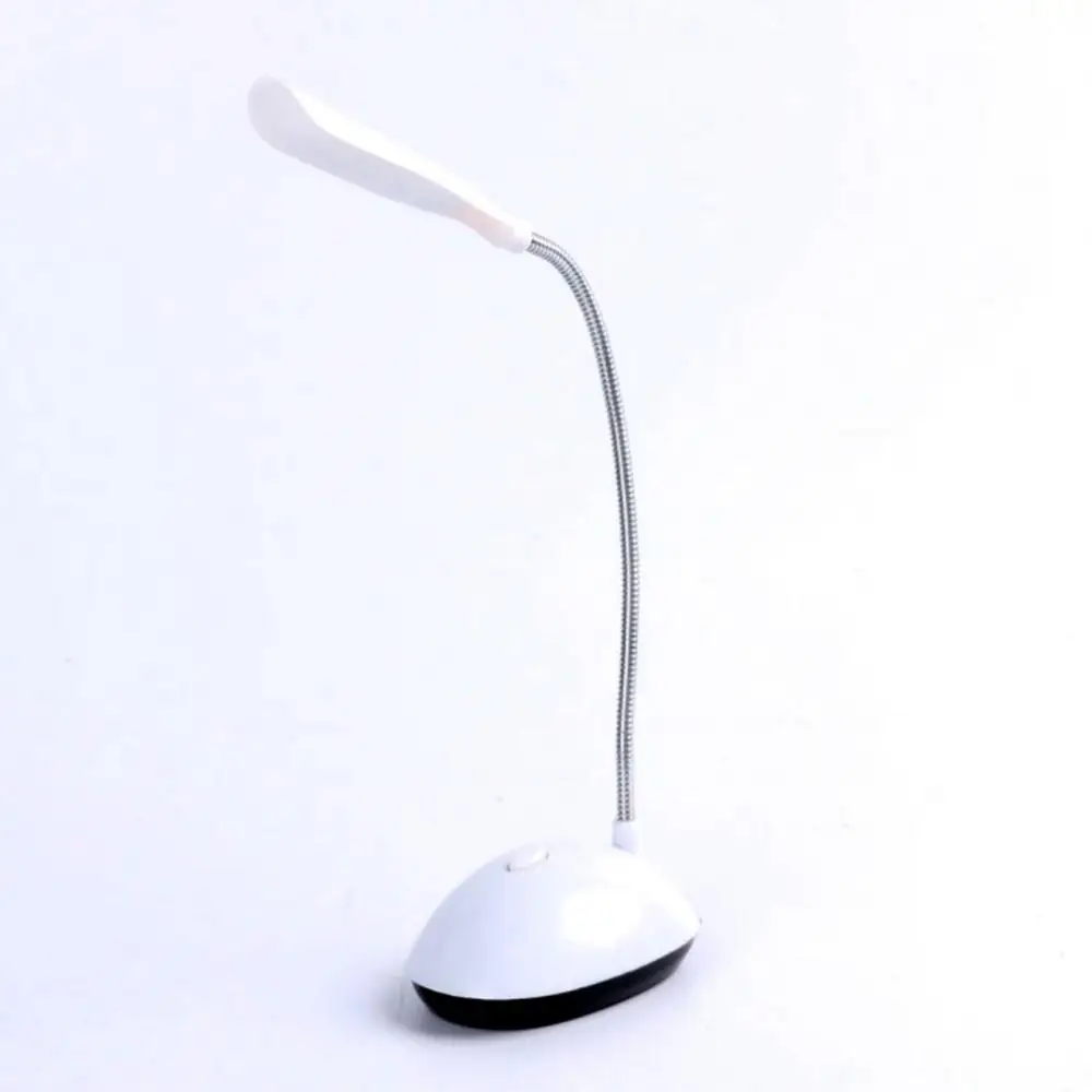 Lámpara de mesa LED para estudio, Mini linterna de mesa atenuable con 3 pilas AAA, bonita Luz de libro flexible inteligente para oficina