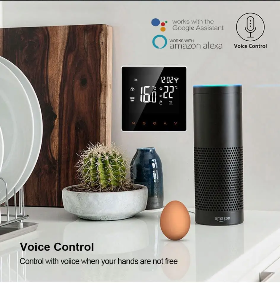 Termostato inteligente Tuya WiFi, controlador de temperatura para calefacción eléctrica de suelo, Caldera de agua/Gas, funciona con voz para Google Home, nuevo Termostato inteligente Tuya WiFi, controlador de temperatura para calefacción eléctrica de suelo, Caldera de agua/Gas, funciona con voz para Google Home, nuevo