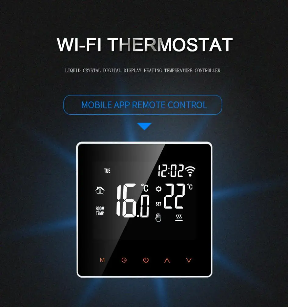 Termostato inteligente Tuya WiFi, controlador de temperatura para calefacción eléctrica de suelo, Caldera de agua/Gas, funciona con voz para Google Home, nuevo Termostato inteligente Tuya WiFi, controlador de temperatura para calefacción eléctrica de suelo, Caldera de agua/Gas, funciona con voz para Google Home, nuevo