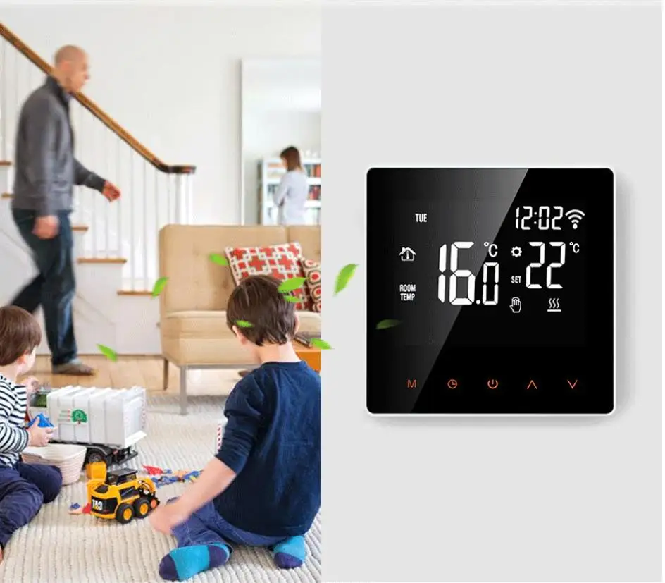 Termostato inteligente Tuya WiFi, controlador de temperatura para calefacción eléctrica de suelo, Caldera de agua/Gas, funciona con voz para Google Home, nuevo Termostato inteligente Tuya WiFi, controlador de temperatura para calefacción eléctrica de suelo, Caldera de agua/Gas, funciona con voz para Google Home, nuevo