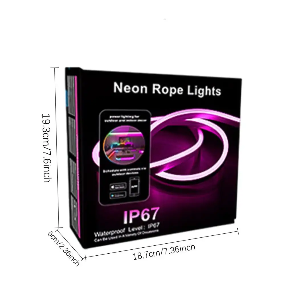 Cadena de luces de cuerda Musical con Control remoto, luces LED que cambian de Color para interiores y exteriores, luces de cuerda de neón para
