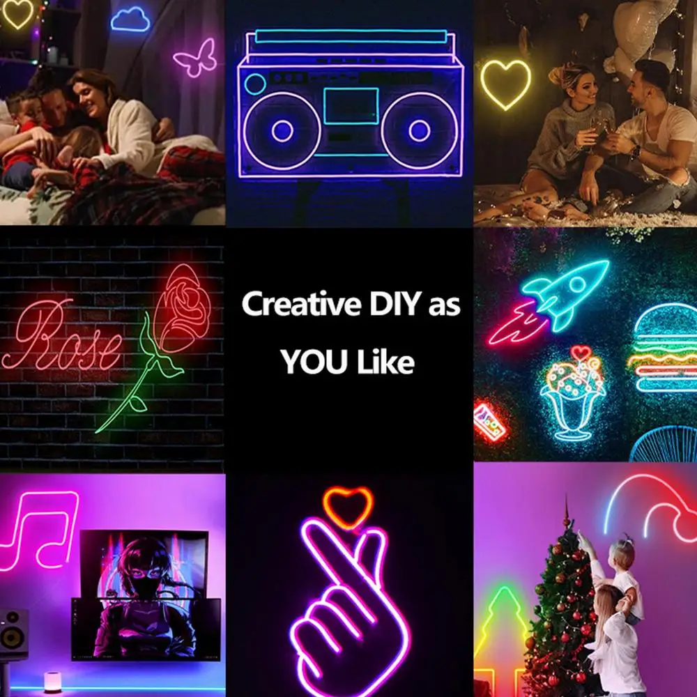 Cadena de luces de cuerda Musical con Control remoto, luces LED que cambian de Color para interiores y exteriores, luces de cuerda de neón para