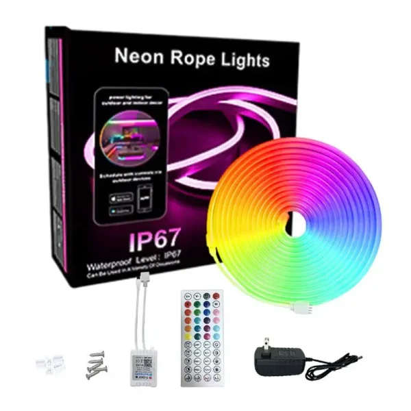 Cadena de luces de cuerda Musical con Control remoto, luces LED que cambian de Color para interiores y exteriores.