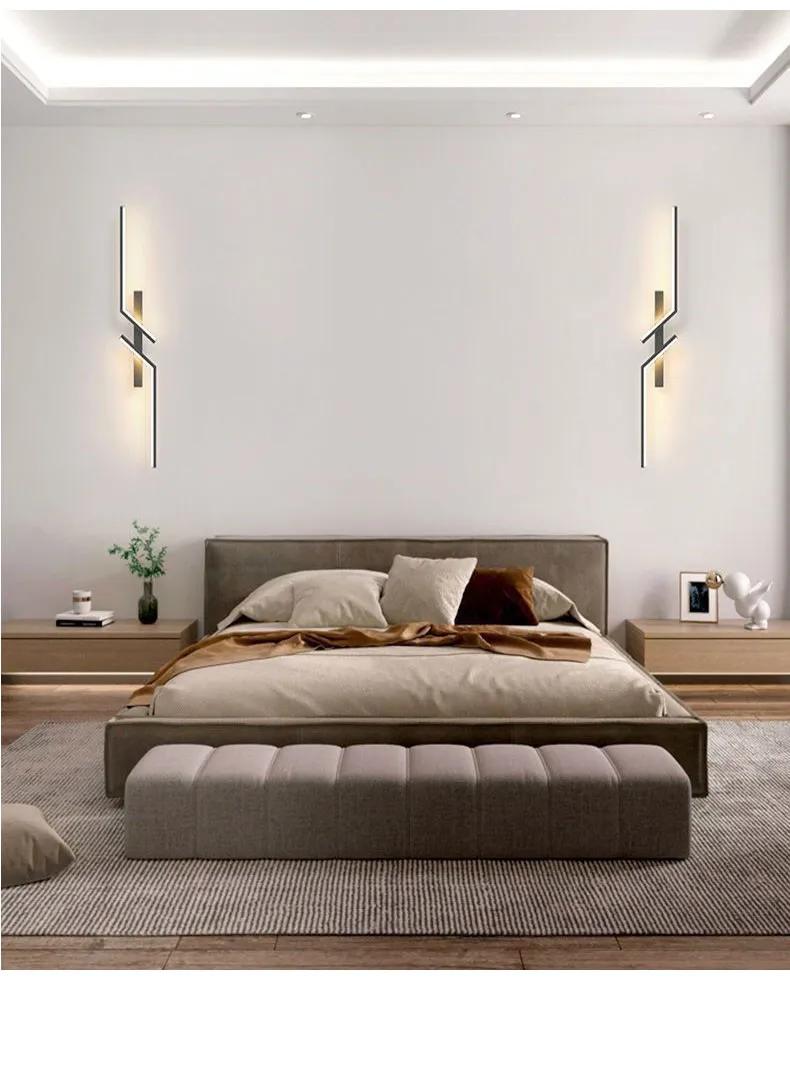 Lámpara de pared Led de tira creativa moderna, candelabro de pared minimalista.